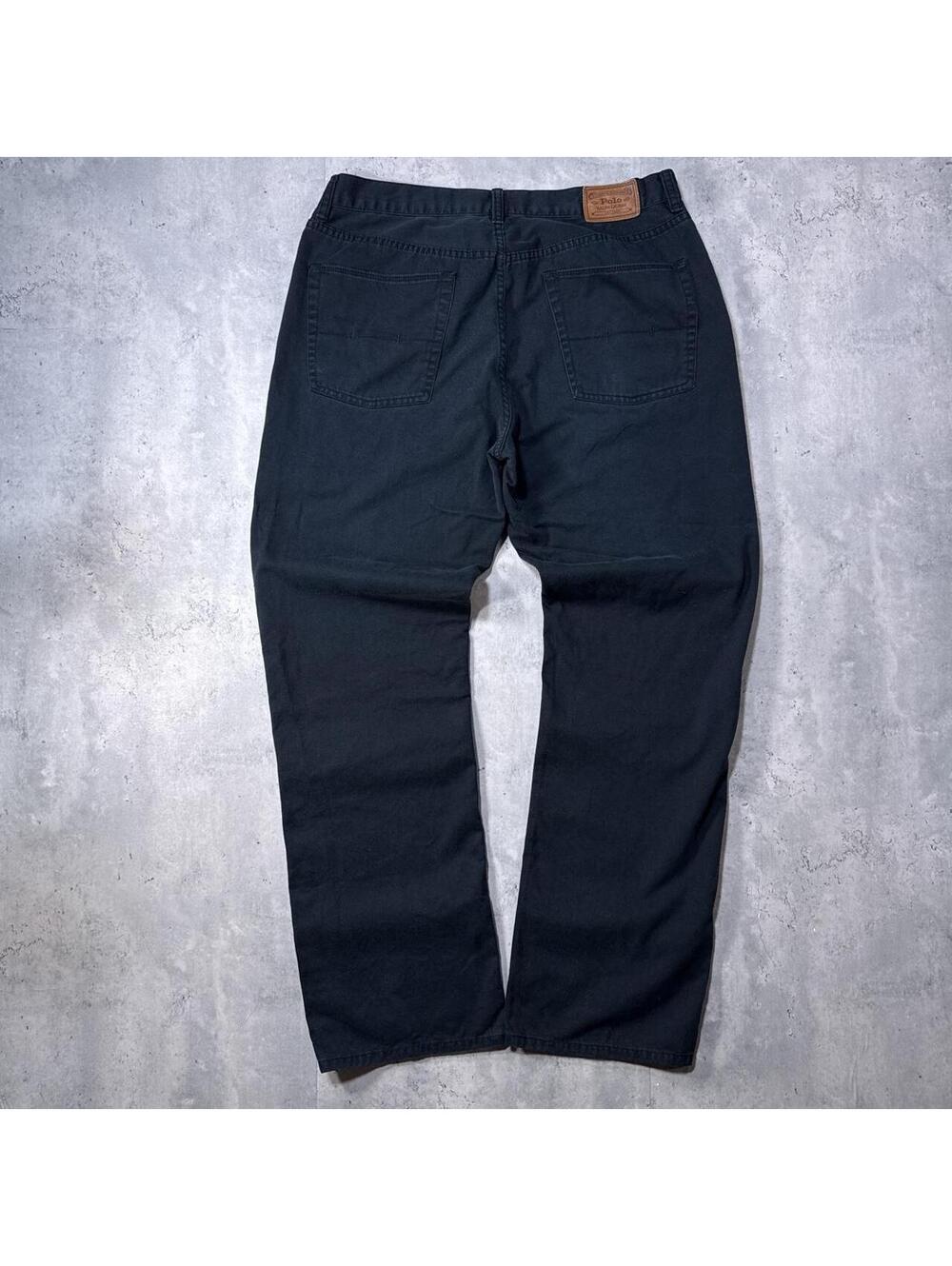Y2K Polo Ralph Lauren 00s Black Straight Jeans